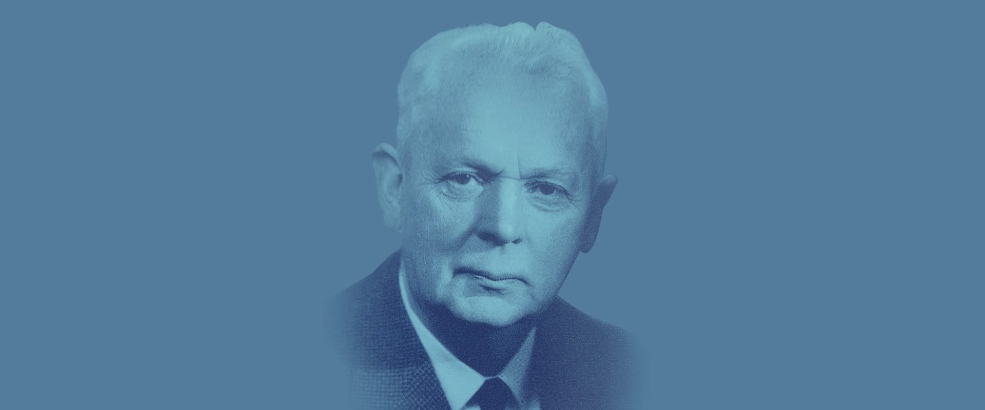 Porträtt på Albert Påhlsson, stiftelsens grundare.